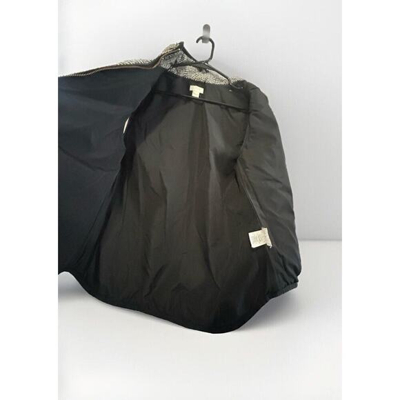 J Crew (S) Down Filled Vest Black Tan Puffer Double Zipper Women’s Size Small - Picture 2 of 15